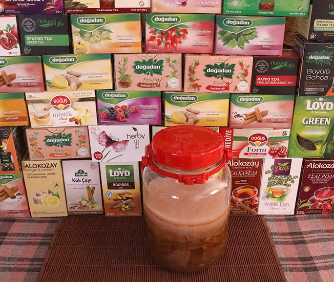 Φτιάχνω τσάι Κομπούτσα – Κομπούχα (Kombucha) με σκόμπι