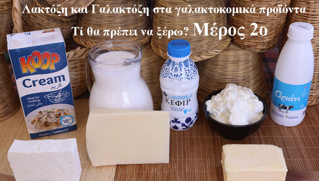 Λακτόζη και γαλακτόζη στα γαλακτοκομικά προϊόντα – Τί θα πρέπει να ξέρω? Μέρος 2ο ΠΡΩΤΟΣΕΛΙΔΟ - Λακτόζη και Γαλακτόζη στα γαλακτοκομικά προϊόντα – Τί θα πρέπει να ξέρω? Μέρος 2ο